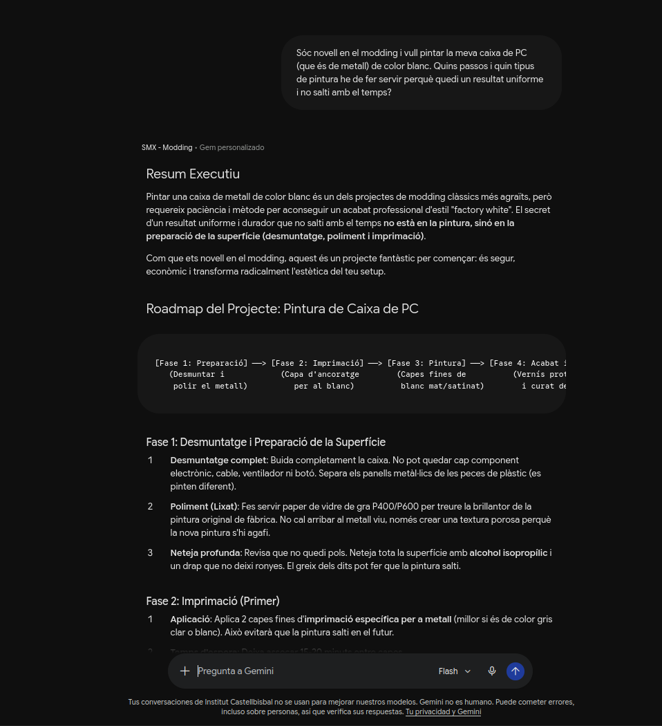 Captura de pantalla: Guardant i provant la Gem