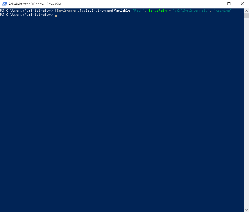 Configuració del PATH amb PowerShell